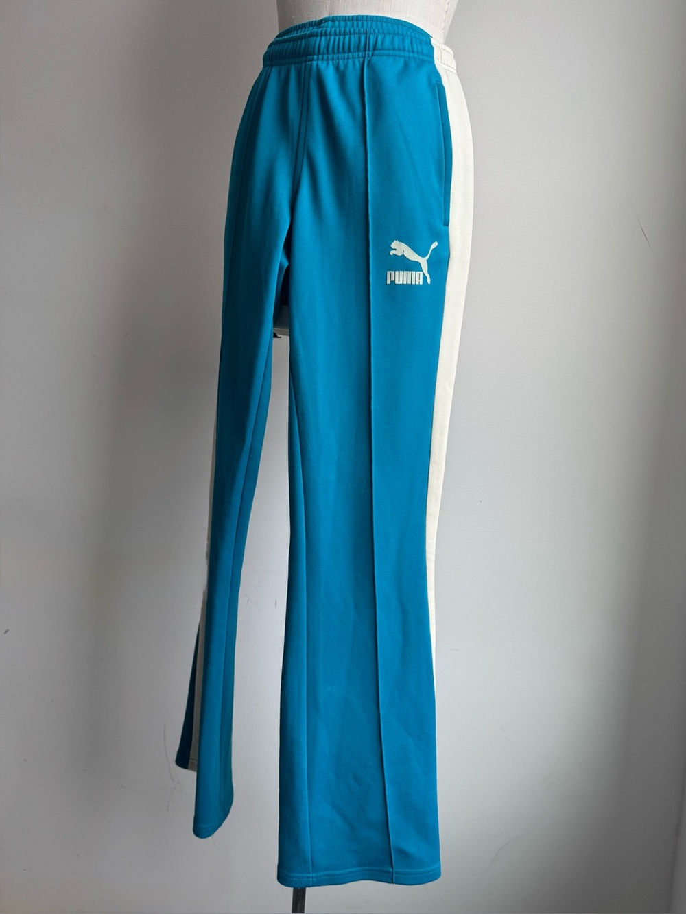 Puma Aqua track pants cream side stripe